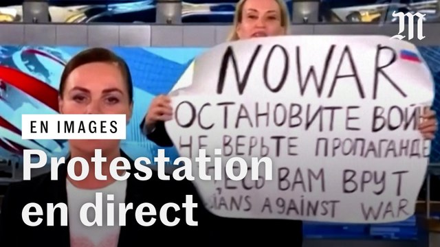 « Ne croyez pas la propagande » : la protestation antiguerre d’une journaliste russe