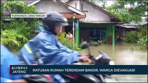 Ratusan Rumah Terendam Banjir, Warga Dievakuasi