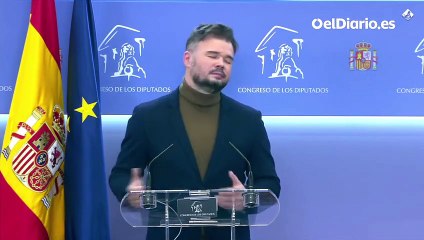 Gabriel Rufián, sobre la posibilidad de presentarse a la alcaldía de Santa Coloma: "Quiero continuar en el Congreso"