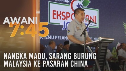 Kementerian mahu nangka madu, sarang burung Malaysia ke pasaran China
