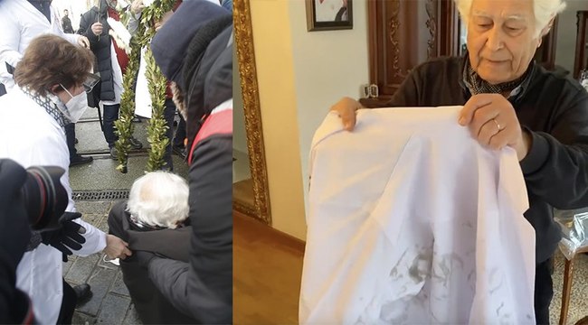 İşte o önlük...Taksim'de itilip kakılan 89 yaşındaki hekim yaşadıklarını SÖZCÜ’ye anlattı