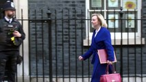 Ministers depart cabinet meeting at Downing Street