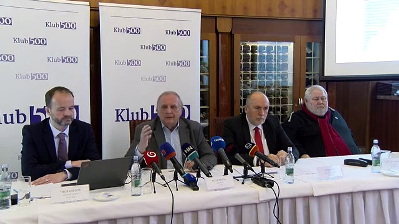 ZÁZNAM: SOPK a Klub 500 vyzývajú vedenie štátu, aby o ekonomike diskutovalo s priemyslom
