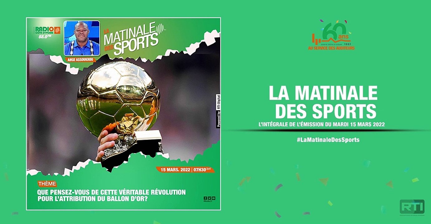 Matinale Des Sports du 15 mars par Ange Assoukrou  [ Radio Côte d'Ivoire ]