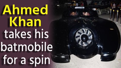 'Heropanti' director Ahmed Khan takes his luxury batmobile for a spin