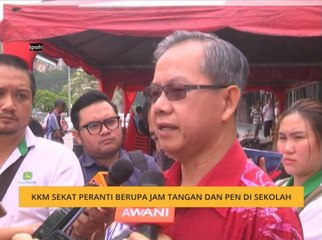 KKM sekat peranti berupa jam tangan dan pen di sekolah