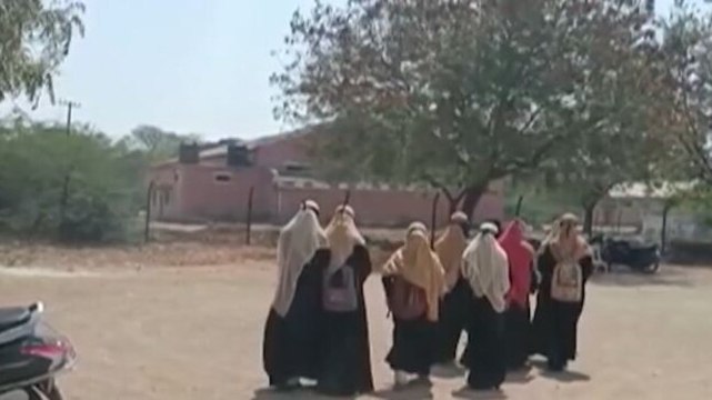 Karnataka: Girls refuse to take off hijab after HC verdict, walk out of college in Yadgir