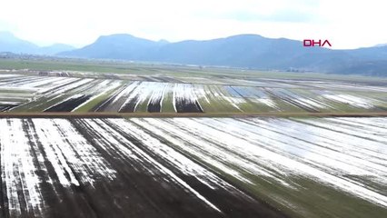 BUCAK OVASINDA EKİLİ ALANLAR SU ALTINDA KALDI