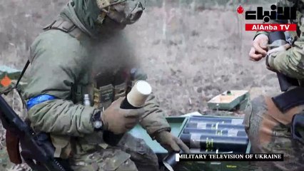 لقطات لجنود أوكرانيين يطلقون القذائف من منطقة كييف
