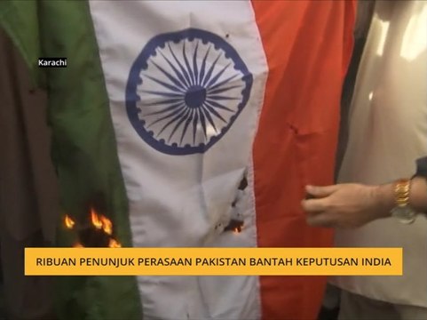 Ribuan penunjuk perasaan Pakistan bantah keputusan India