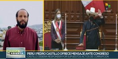 Pedro Castillo enfrenta estrategia de destitución de oposición peruana