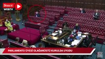 Parlamento üyesi olağanüstü kurulda uyuyakaldı