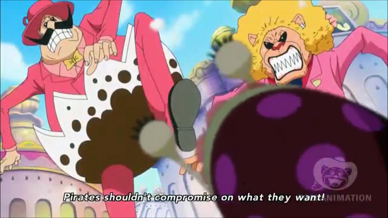 Luffy threats Big Mom through Den Den Mushi _ Episode 571