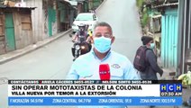 ¡Amedrentados! Sin operar mototaxistas de col. Villa Nueva por temor a la extorsión