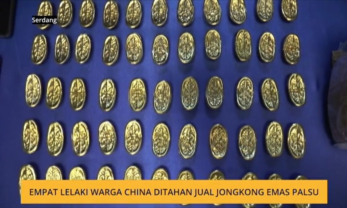 Empat lelaki warga China ditahan jual jongkong emas palsu