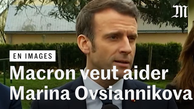 Emmanuel Macron annonce vouloir « offrir une protection » à la journaliste russe arrêtée après sa protestation