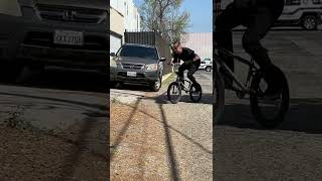 Garage Door Takes Professional BMX Riders Bike