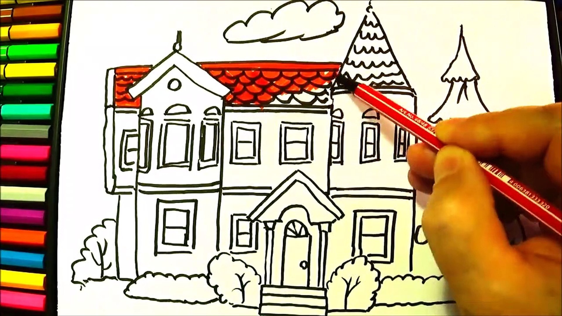 Victorian House Drawing   X1080