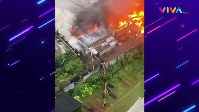 Puluhan Kontrakan Hangus Dilalap Si Jago Merah