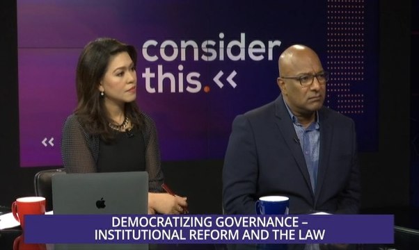 Consider This: Democratizing Governance - Institutional Reform and the Law