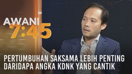 Pertumbuhan saksama lebih penting daridapa angka KDNK yang cantik