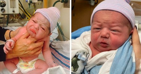 Cette série de photos met en avant des bébés qui ressemblent à des personnes âgées