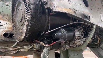 Su-25 Land After Being Hit By A MANPADS Missile