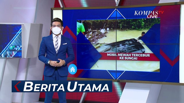 Detik-Detik Evakuasi Mobil Mewah yang Terperosok Sungai karena Kuat Lawan Arus Banjir