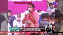 Robredo, sinasabing nagsasayang lang ng oras ang mga katunggali niya sa pagbato ng isyu laban sa kanya | SONA