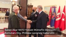 Bakan Akar NATO Yüksek Müttefik Dönüşüm Komutanı Org. Philippe Lavigneyi kabul etti