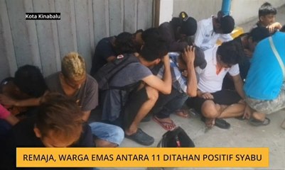 Remaja, warga emas antara 11 ditahan positif syabu