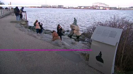 From the Iraq war to Russia invasion of Ukraine: Little Mermaid statue gets political graffiti again