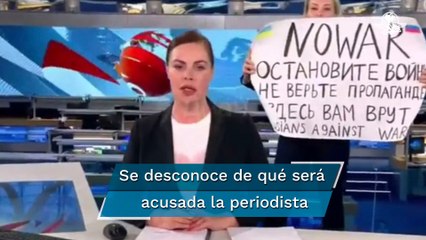 Periodista que irrumpió en programa para decir “no a la guerra” podría ser condenada a 15 años