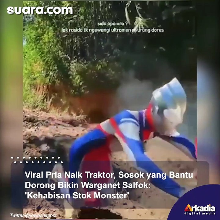 Ternyata Ini Sosok yang Bantu Dorong Pria Naik Traktor, Bikin Warganet Salfok