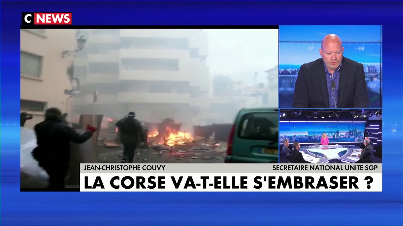 Jean-Christophe Couvy, policier, à propos des manifestations en Corse : «En 30 ans de métier, les collègues CRS n’avaient jamais vu cela»