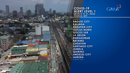 NCR at 47 pang lugar, isasailalim sa Alert Level 1 hanggang sa March 31 | Saksi