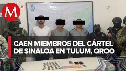 Detienen a 12 personas en Tulum con más de mil 900 paquetes de droga