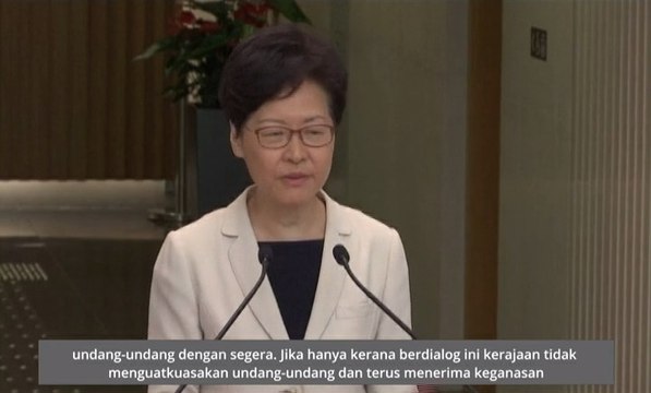 Ketua Eksekutif Hong Kong sedia berdialog dengan penunjuk perasaan