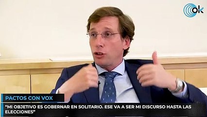 Almeida: "No seré yo el que le aplique el cordón sanitario a Vox"
