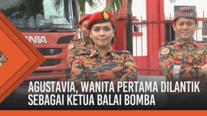 Agustavia, wanita pertama dilantik sebagai ketua balai bomba di Sabah