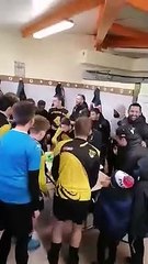 Dans les vestiaires des U15...à Taissy