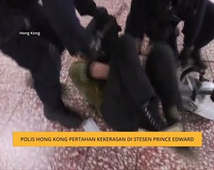 Polis Hong Kong pertahan kekerasan di Stesen Prince Edward