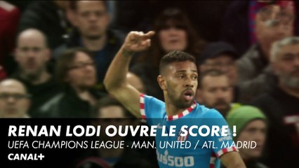 Renan Lodi ouvre le score pour les Colchoneros - UEFA Champions League - Man. United / Atl. Madrid