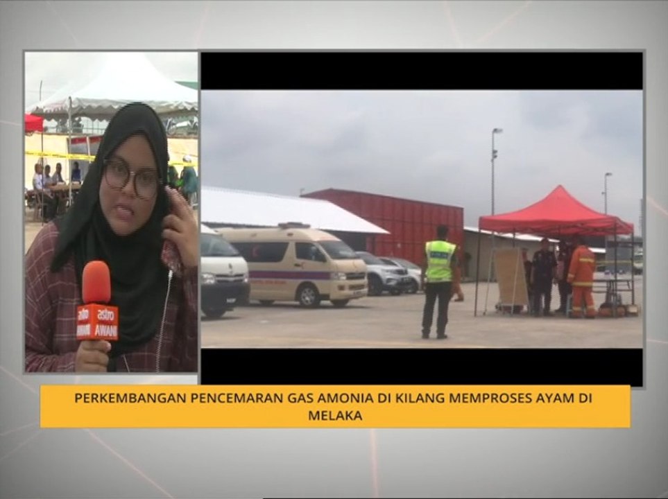 Perkembangan pencemaran gas amonia di kilang memproses ayam di Melaka