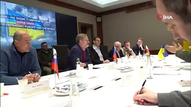 Zelenskiy Polonya, Slovenya ve Çekya Başbakanlarını ile Kiev’de bir araya geldi