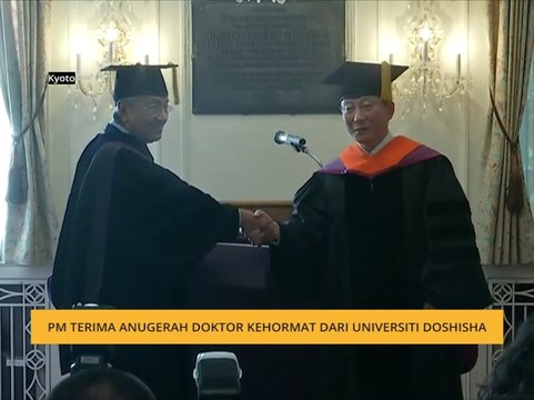 Tun M terima anugerah Doktor Kehormat dari Universiti Doshisha