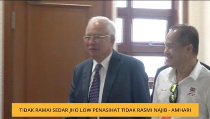 Tidak ramai sedar Jho Low penasihat tidak rasmi Najib - Amhari