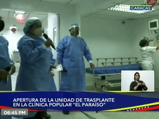 Caracas | Clínica Popular de El Paraíso inaugura unidad de trasplante renal