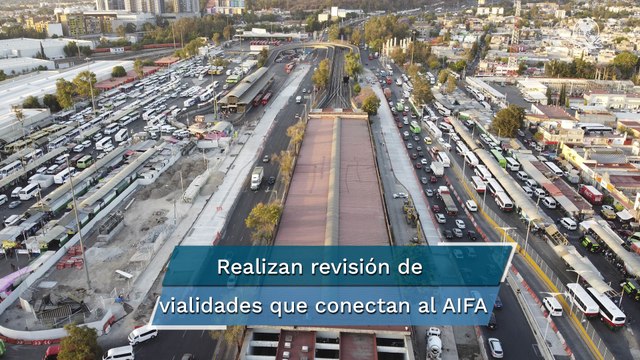 Claudia Sheinbaum revisa conexiones de CDMX al Aeropuerto Internacional Felipe Ángeles