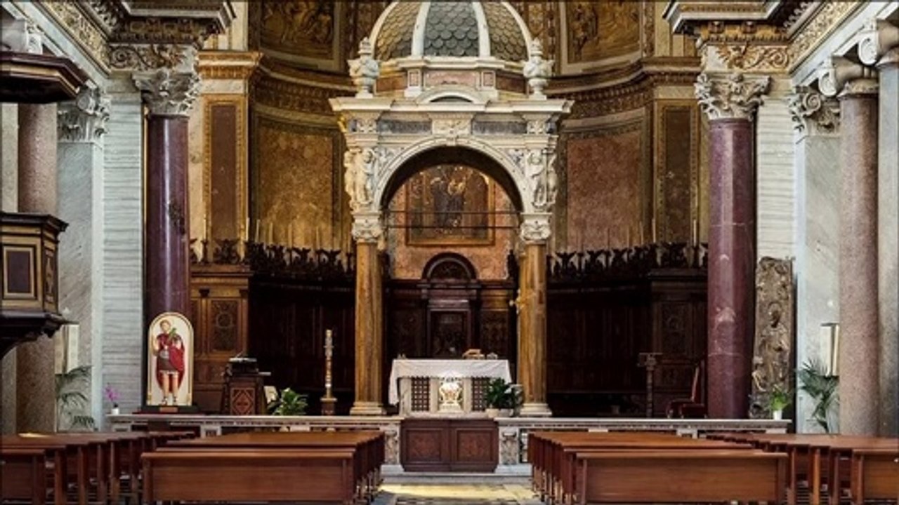 Rehearsal prior to earning the highest gold | Women’s Academic Choir - Mykolaiv College of Culture and Arts, Ukraine, at the Basilica di San Crisogono, Rome, Italy